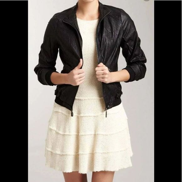 Vertigo Faux Leather Jacket - Picture 1 of 8
